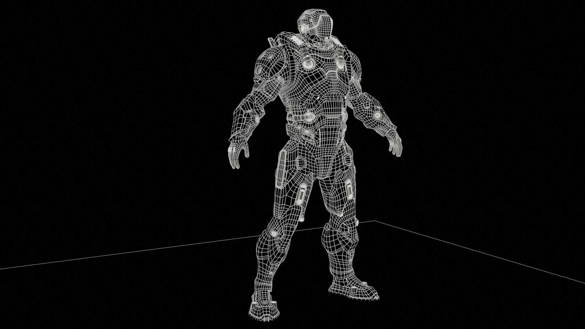 CyberJagg Low-poly 3D model_8