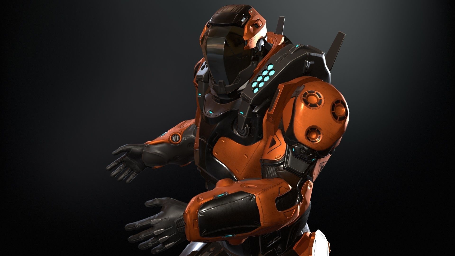 CyberJagg Low-poly 3D model_38