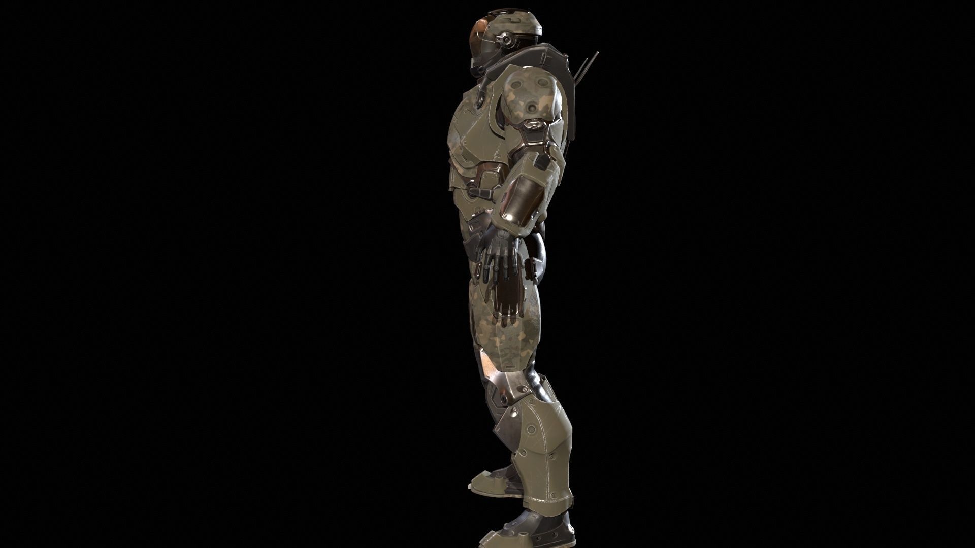 CyberJagg Low-poly 3D model_13