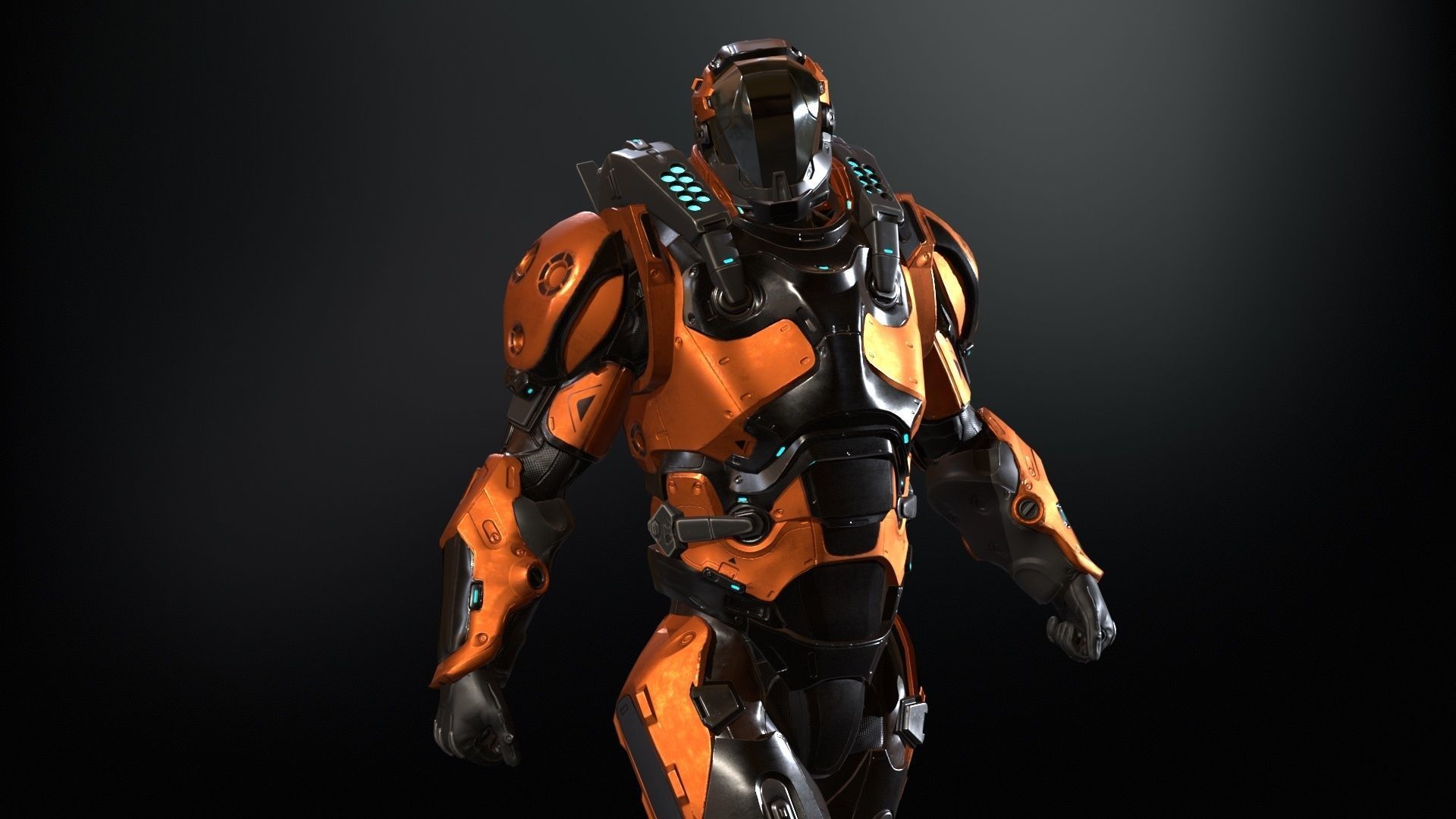 CyberJagg Low-poly 3D model_2