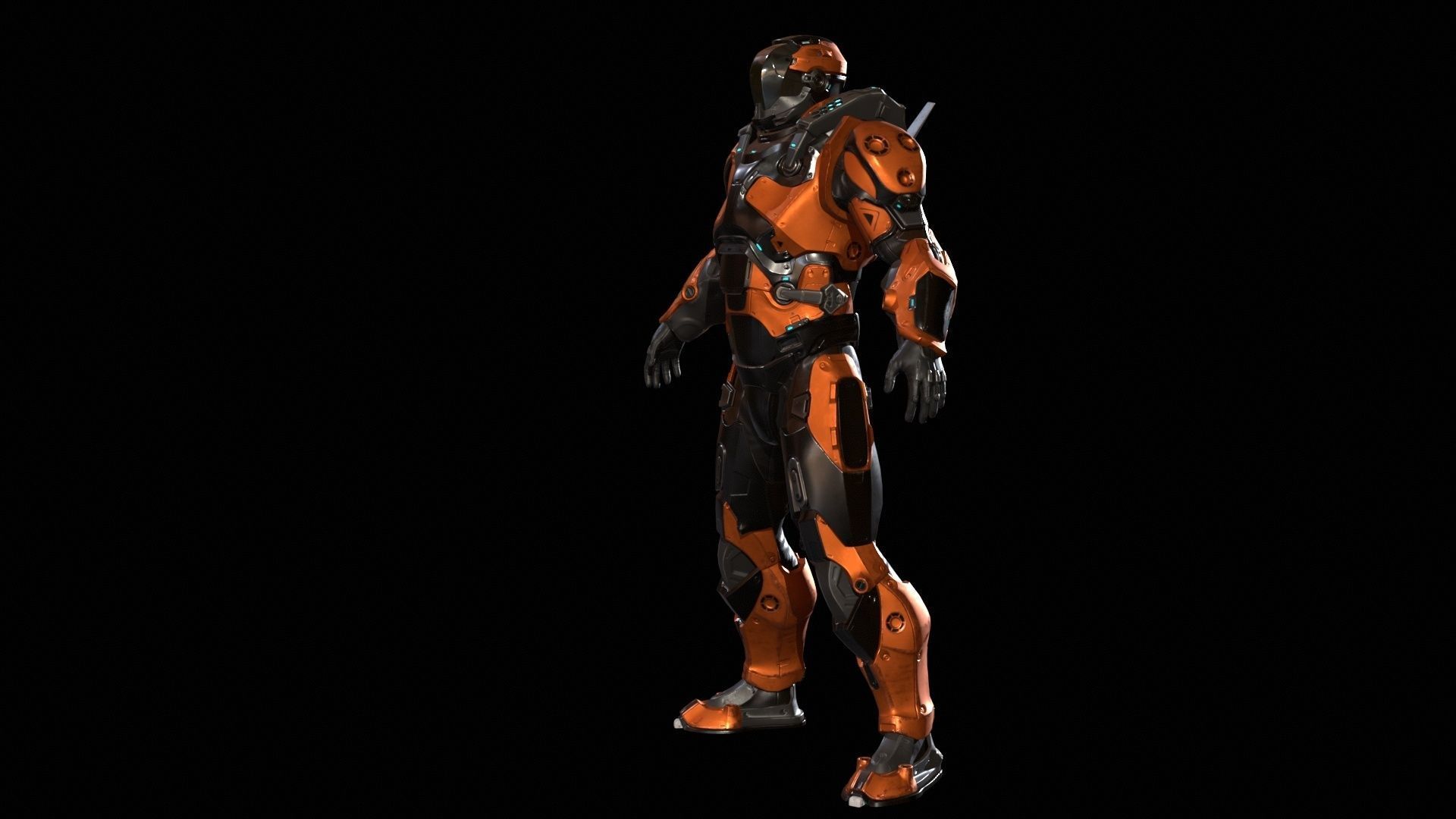 CyberJagg Low-poly 3D model_14