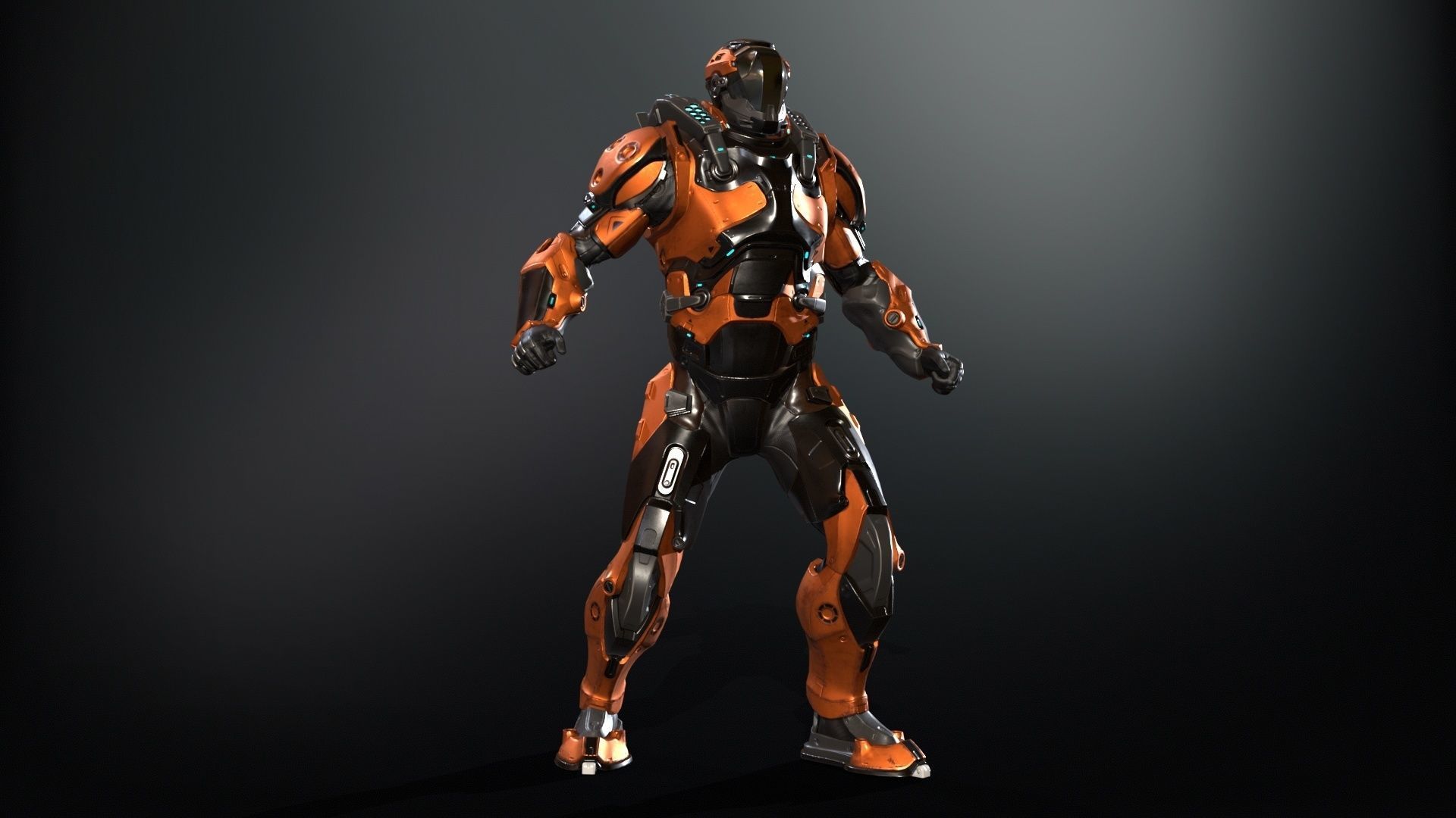 CyberJagg Low-poly 3D model_17