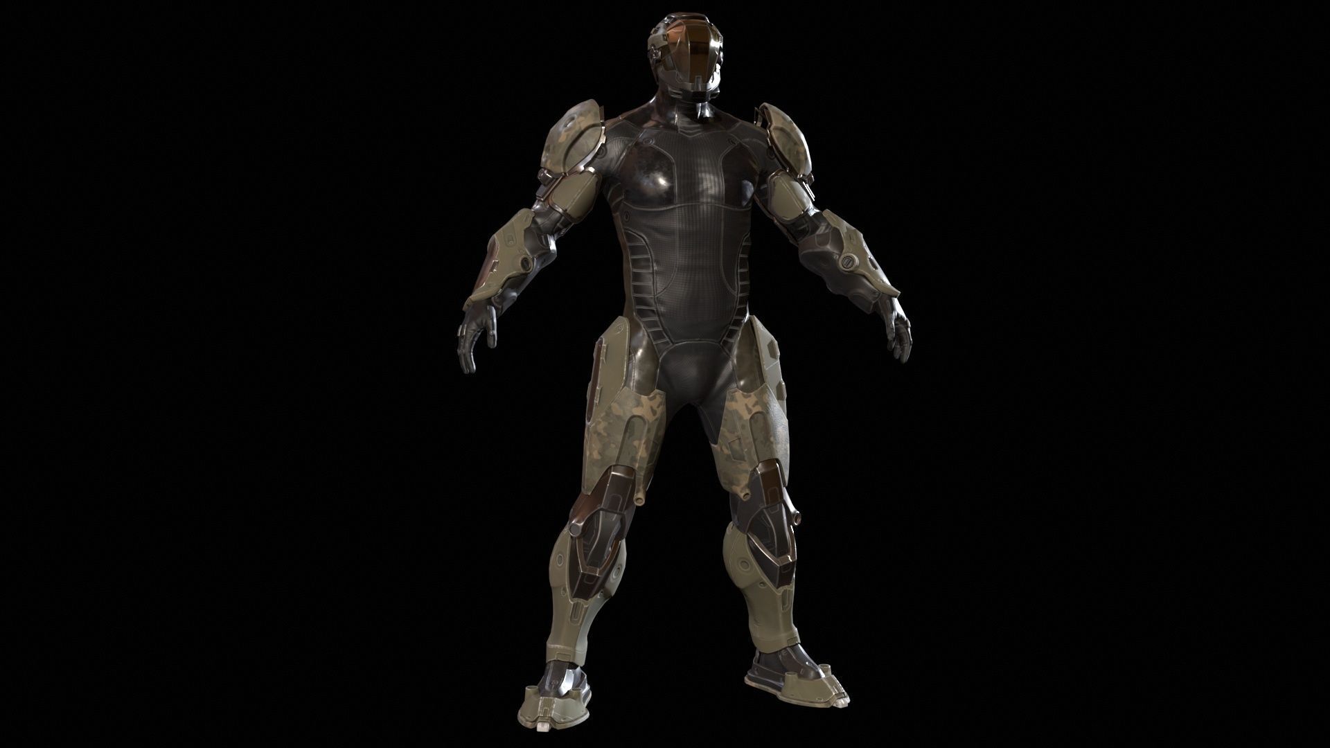 CyberJagg Low-poly 3D model_11