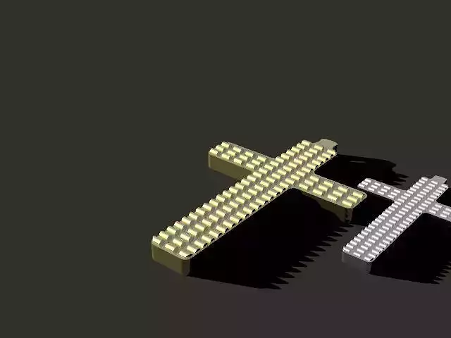 Cross themed jewelry pendant