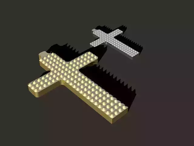 Cross themed jewelry pendant