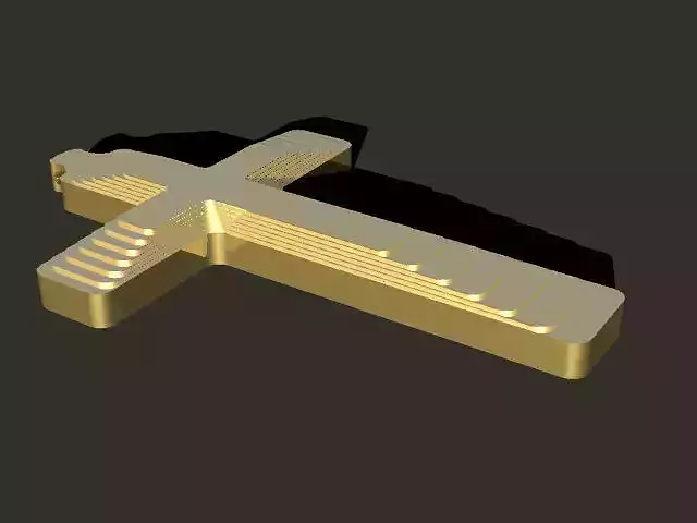 Cross themed jewelry pendant