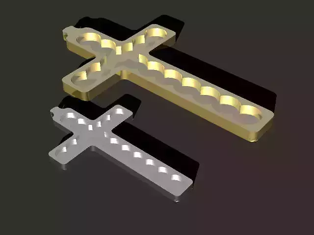 Cross themed jewelry pendant