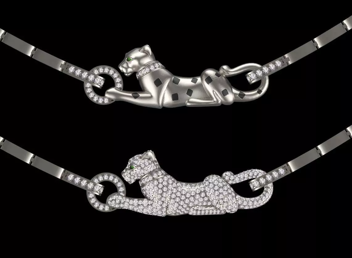 pendant panther 3D print model_0