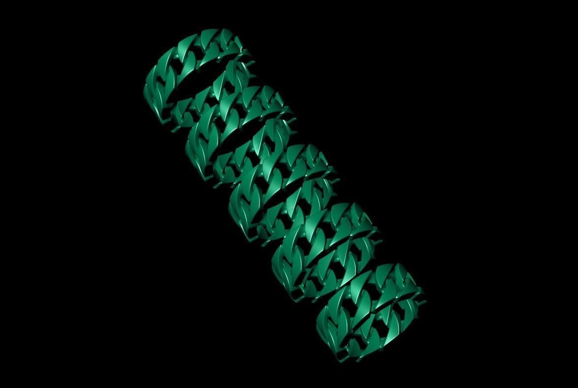 Cuban Chain Ring Gourmet 3D print model_6