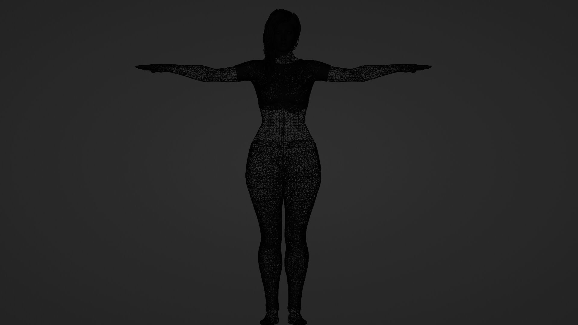 Realistic Woman Character Unreal Engine Ready Low-poly 3D model_18