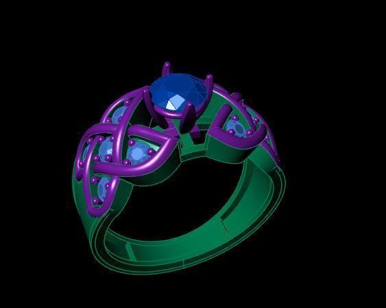 Rings 3D model 3D printable | CGTrader