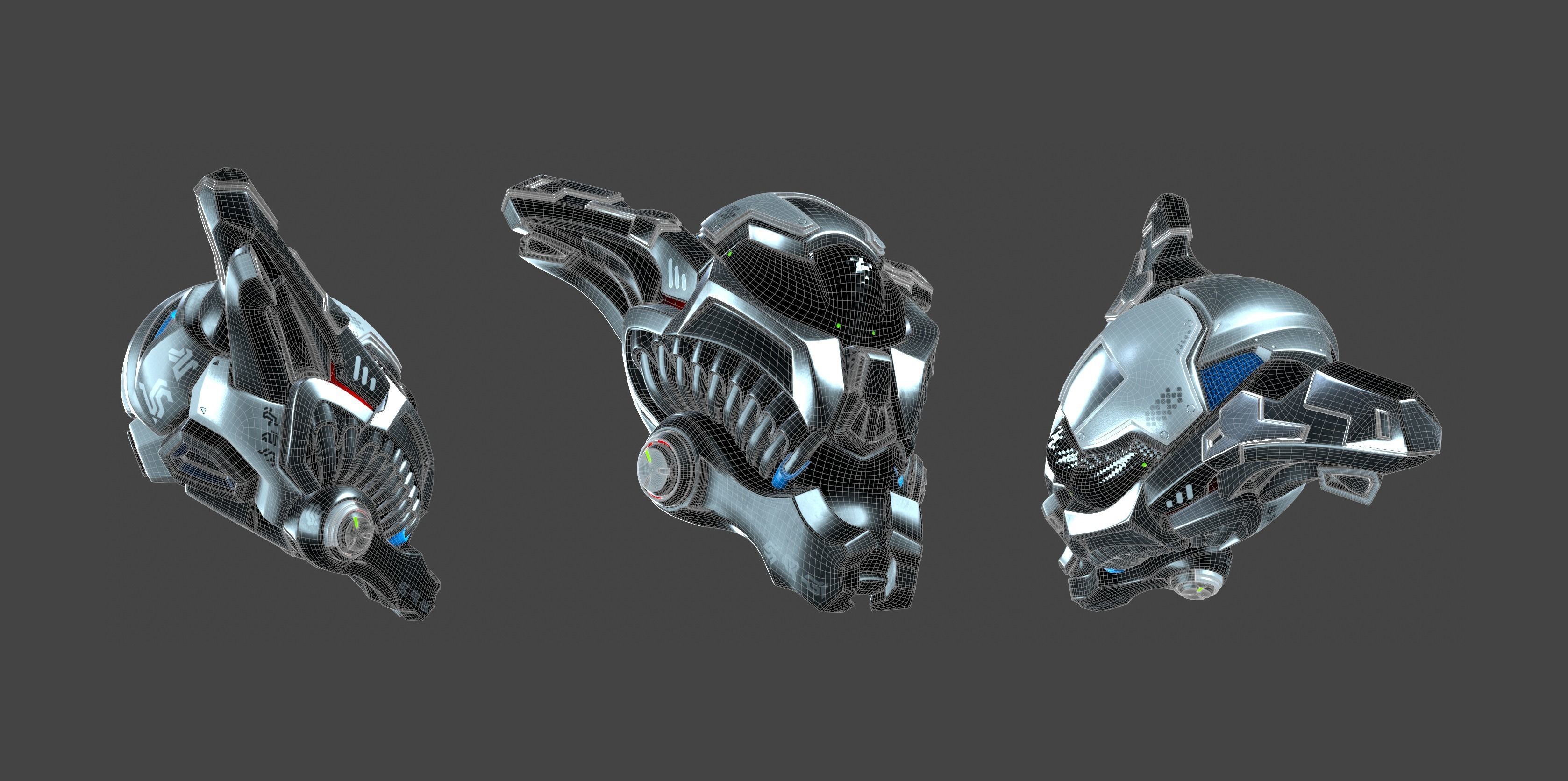 helmet elien 01 01 3D model_3