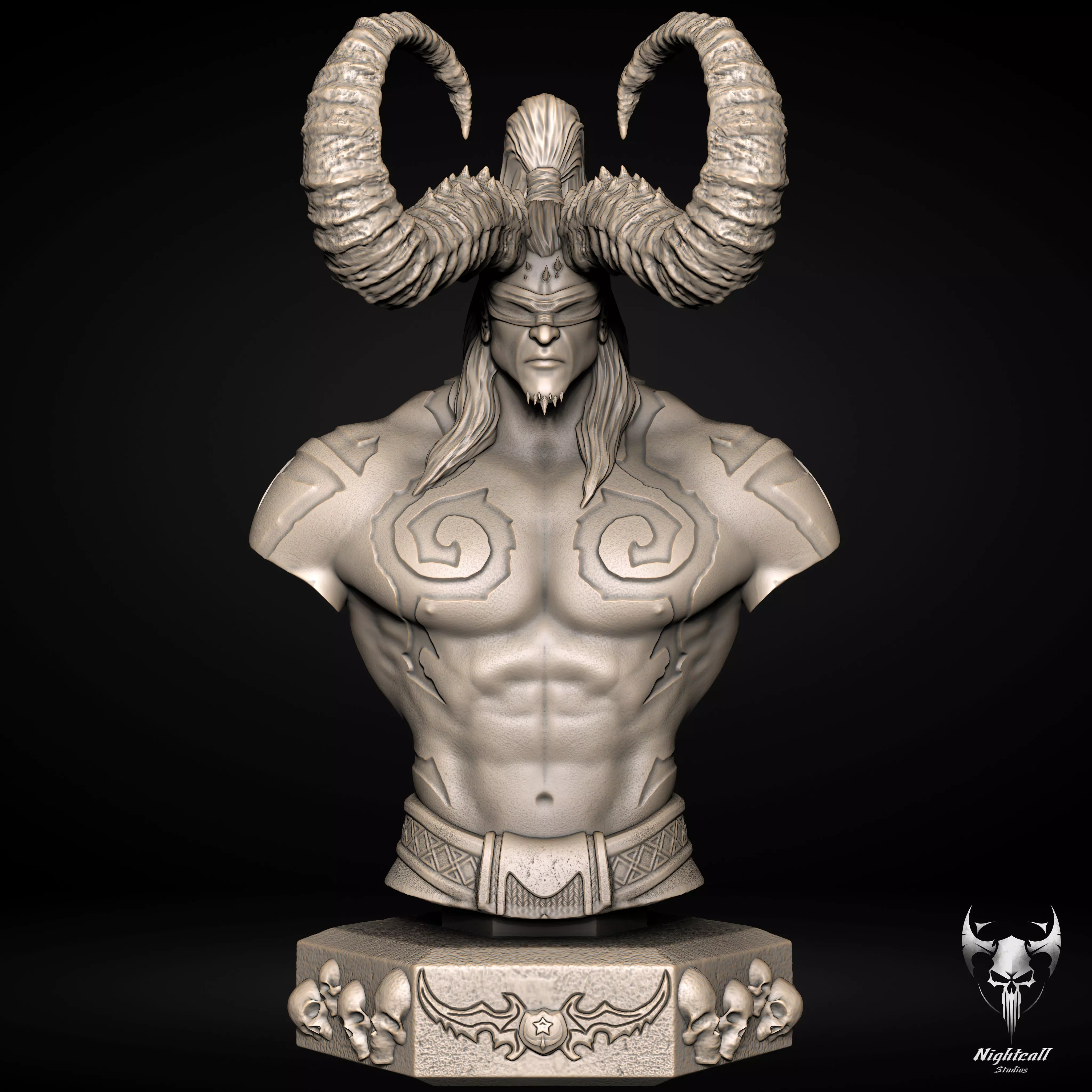 Illidan Stormrage Bust Fan Art 3D print model