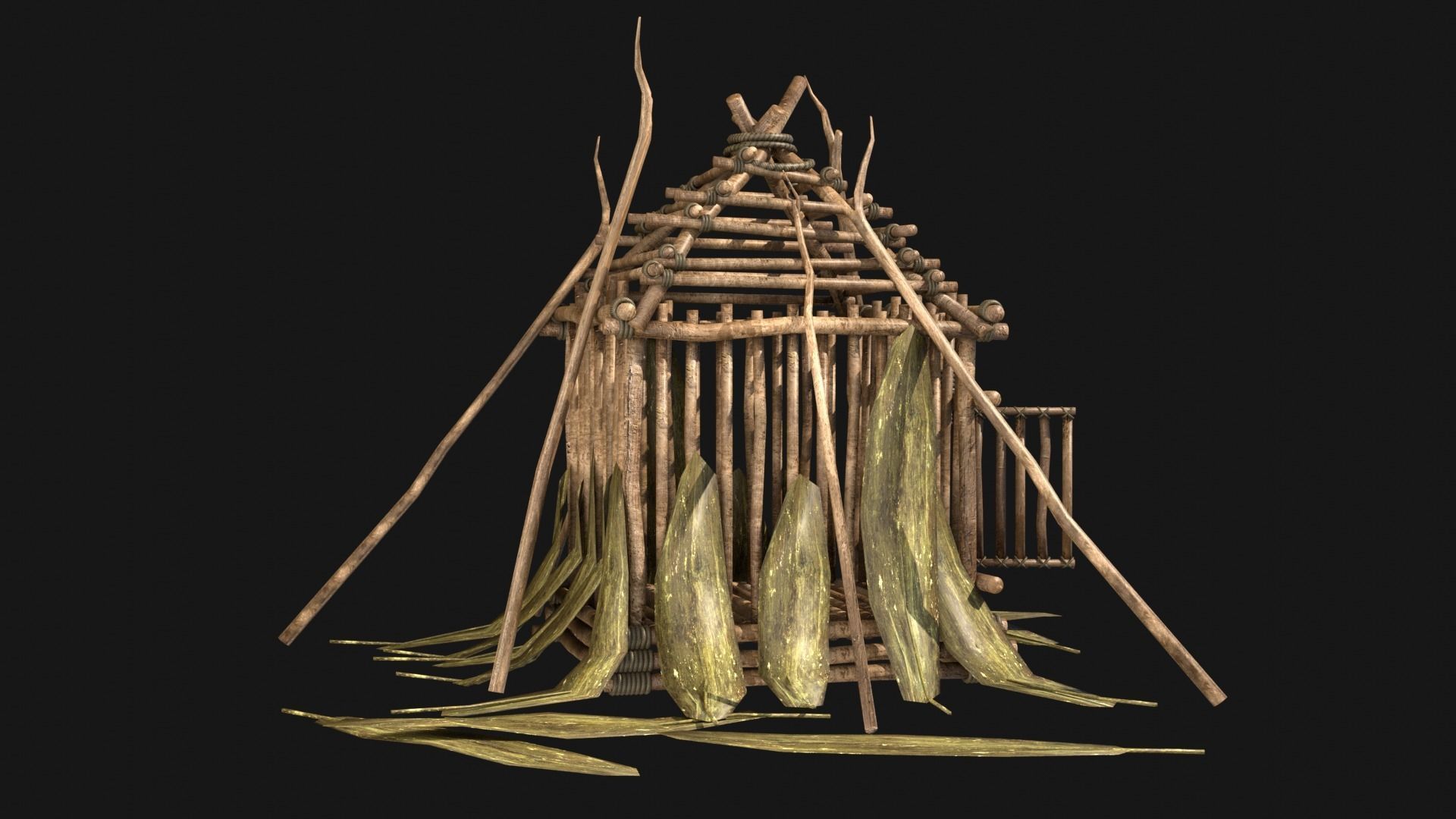 JUNGLE SWAMP TRAP ATTACK ANIMAL HUMAN SNARE AAA COLLECTION Low-poly 3D model_26