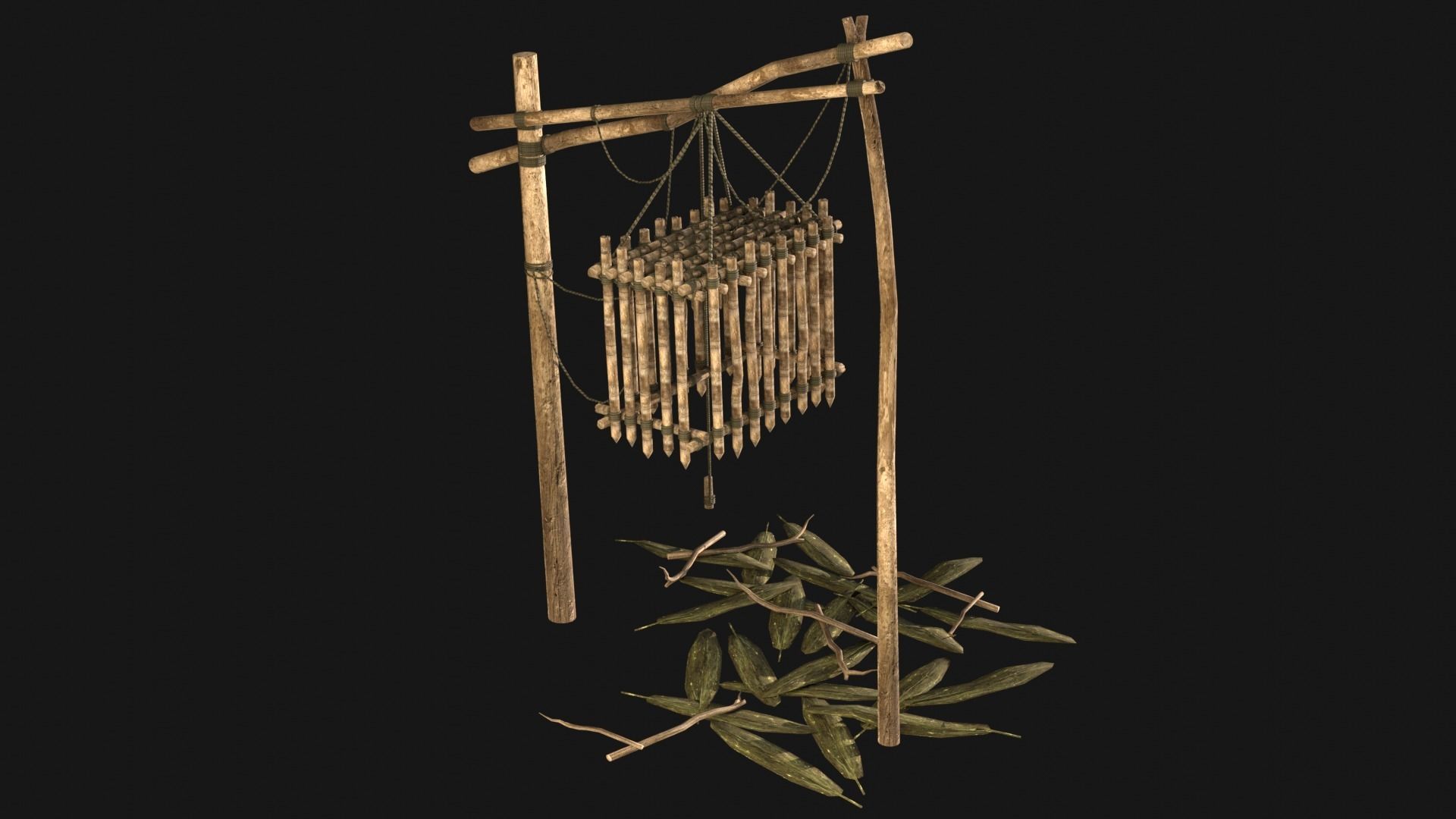 JUNGLE SWAMP TRAP ATTACK ANIMAL HUMAN SNARE AAA COLLECTION Low-poly 3D model_7