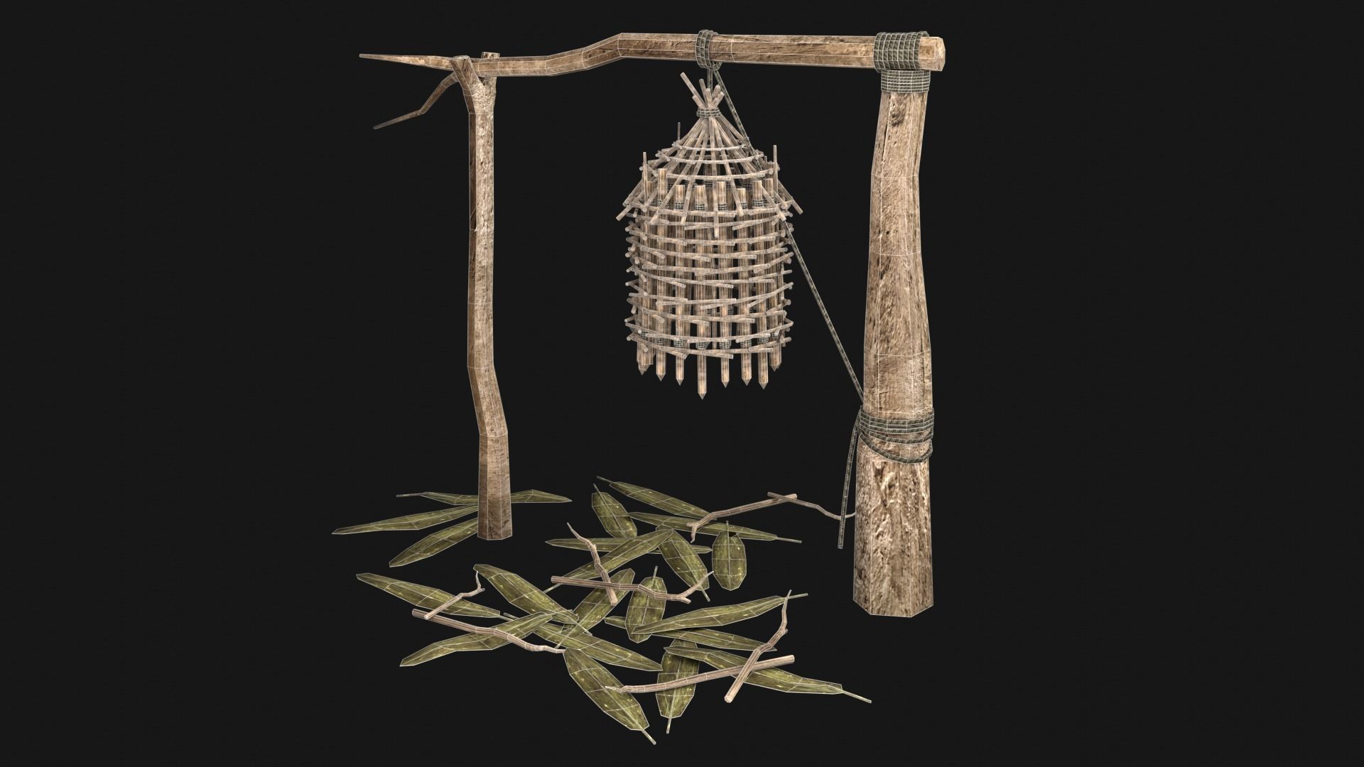 JUNGLE SWAMP TRAP ATTACK ANIMAL HUMAN SNARE AAA COLLECTION Low-poly 3D model_12