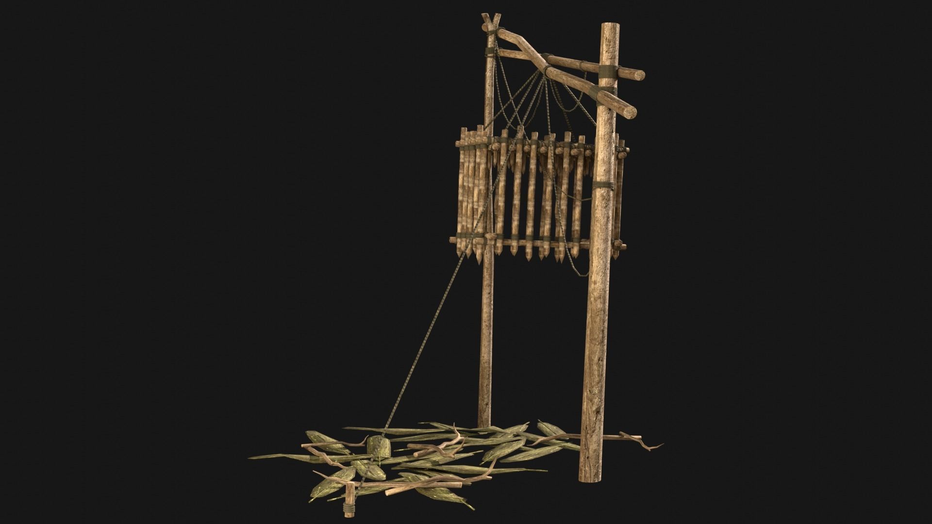 JUNGLE SWAMP TRAP ATTACK ANIMAL HUMAN SNARE AAA COLLECTION Low-poly 3D model_6