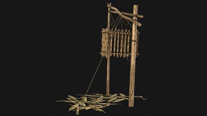 JUNGLE SWAMP TRAP ATTACK ANIMAL HUMAN SNARE AAA COLLECTION Low-poly 3D model 7