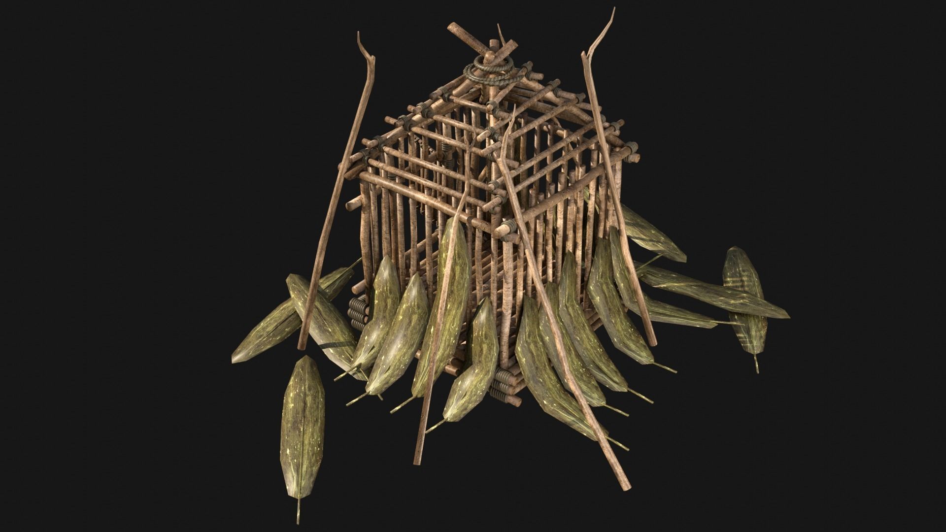 JUNGLE SWAMP TRAP ATTACK ANIMAL HUMAN SNARE AAA COLLECTION Low-poly 3D model_27