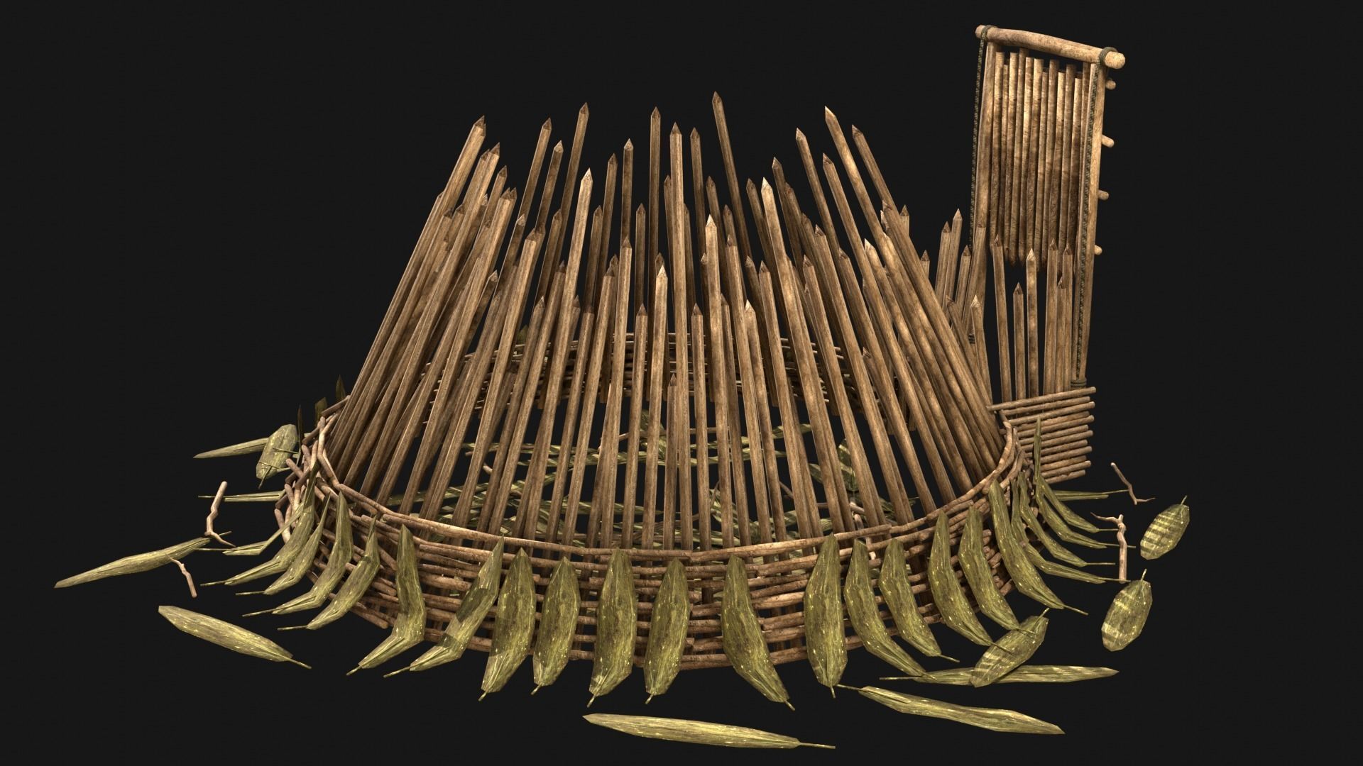 JUNGLE SWAMP TRAP ATTACK ANIMAL HUMAN SNARE AAA COLLECTION Low-poly 3D model_31