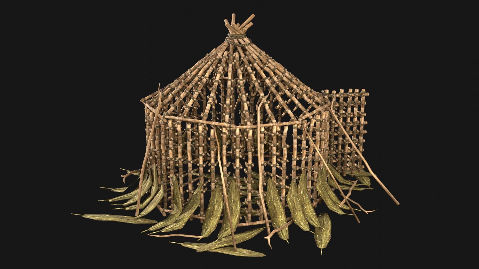 JUNGLE SWAMP TRAP ATTACK ANIMAL HUMAN SNARE AAA COLLECTION Low-poly 3D model_23