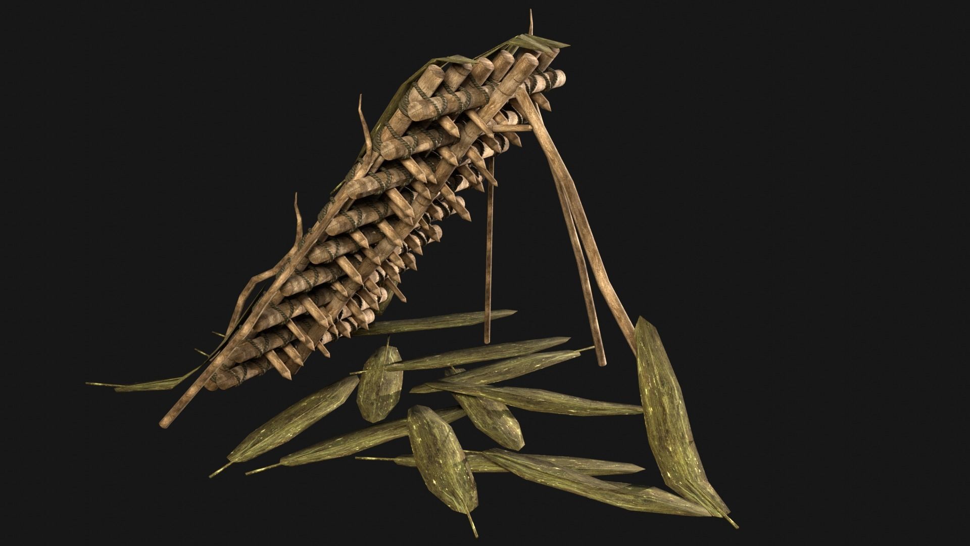 JUNGLE SWAMP TRAP ATTACK ANIMAL HUMAN SNARE AAA COLLECTION Low-poly 3D model_2