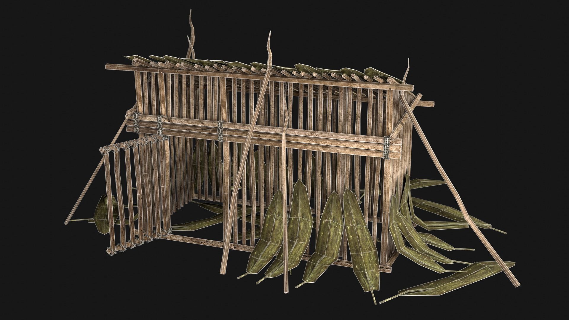 JUNGLE SWAMP TRAP ATTACK ANIMAL HUMAN SNARE AAA COLLECTION Low-poly 3D model_36