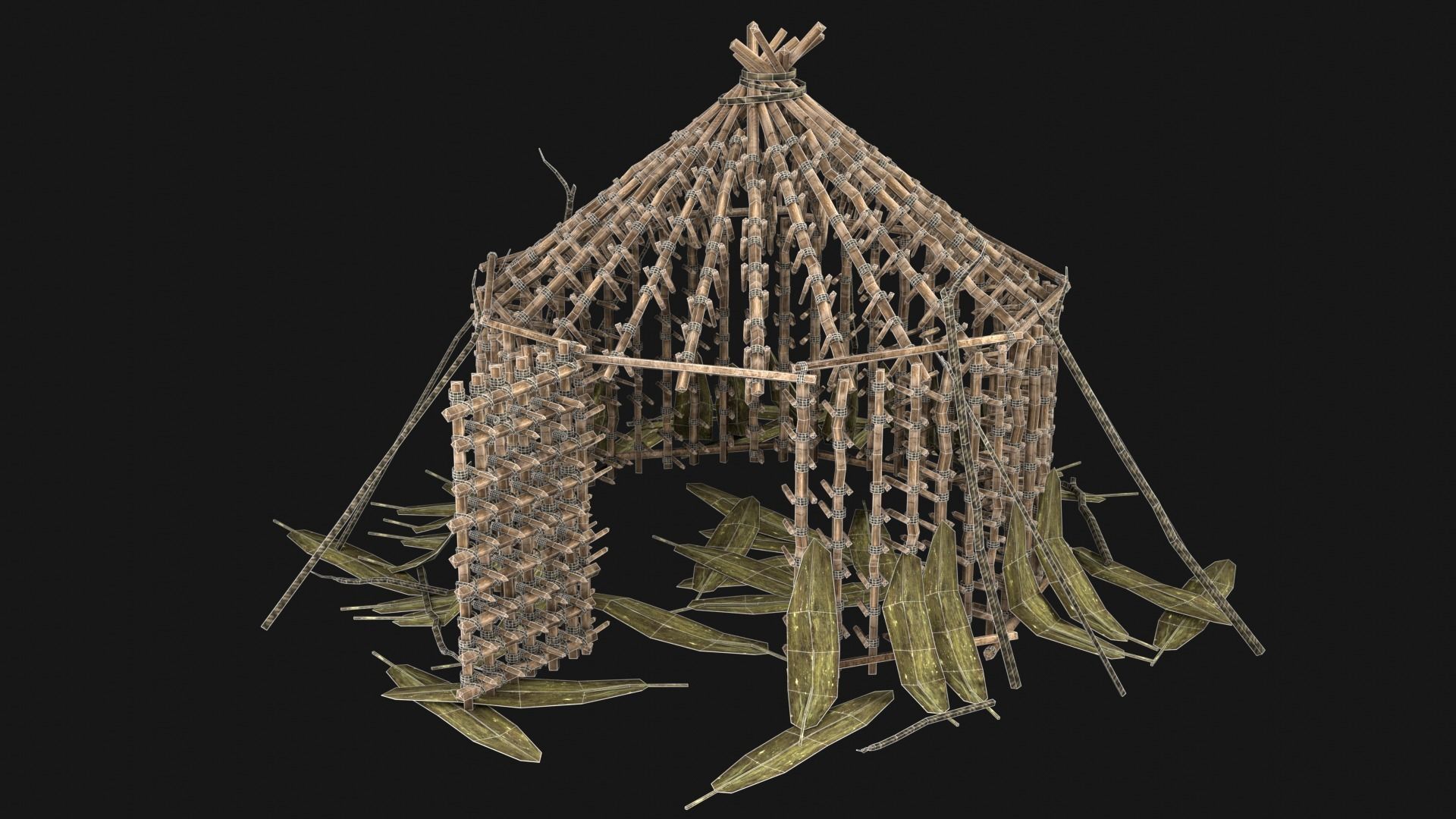 JUNGLE SWAMP TRAP ATTACK ANIMAL HUMAN SNARE AAA COLLECTION Low-poly 3D model_24