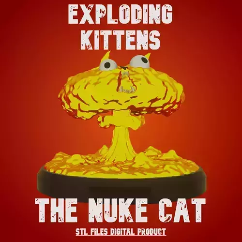 NUKE CAT Exploding Kittens 3D print model