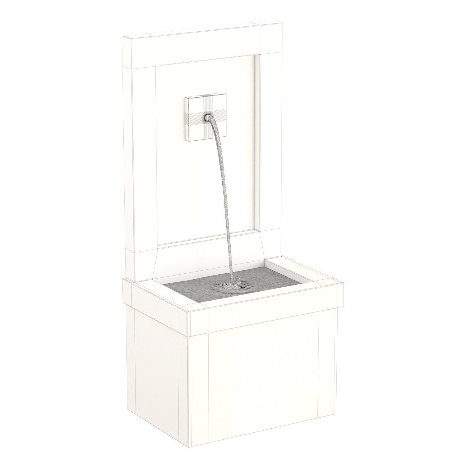 Brentwood Fountain 3D model_3