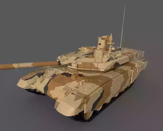 Game-Ready T-90SM Military Tank 3D model