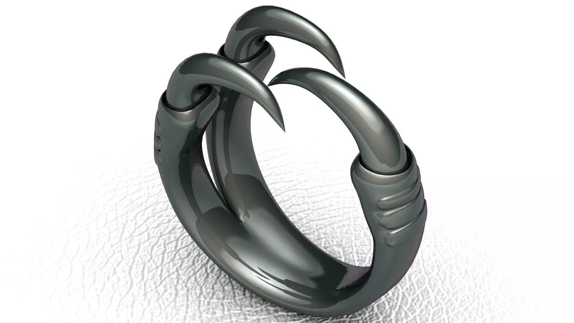 Claw Ring 3D print model_0
