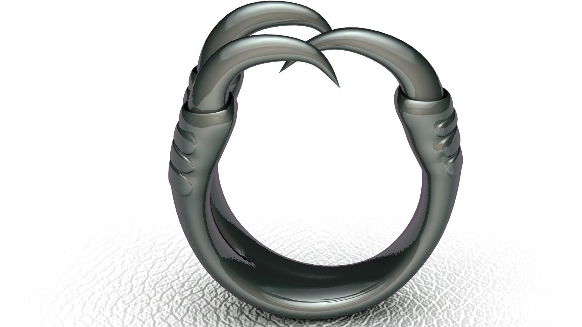 Claw Ring 3D print model_2