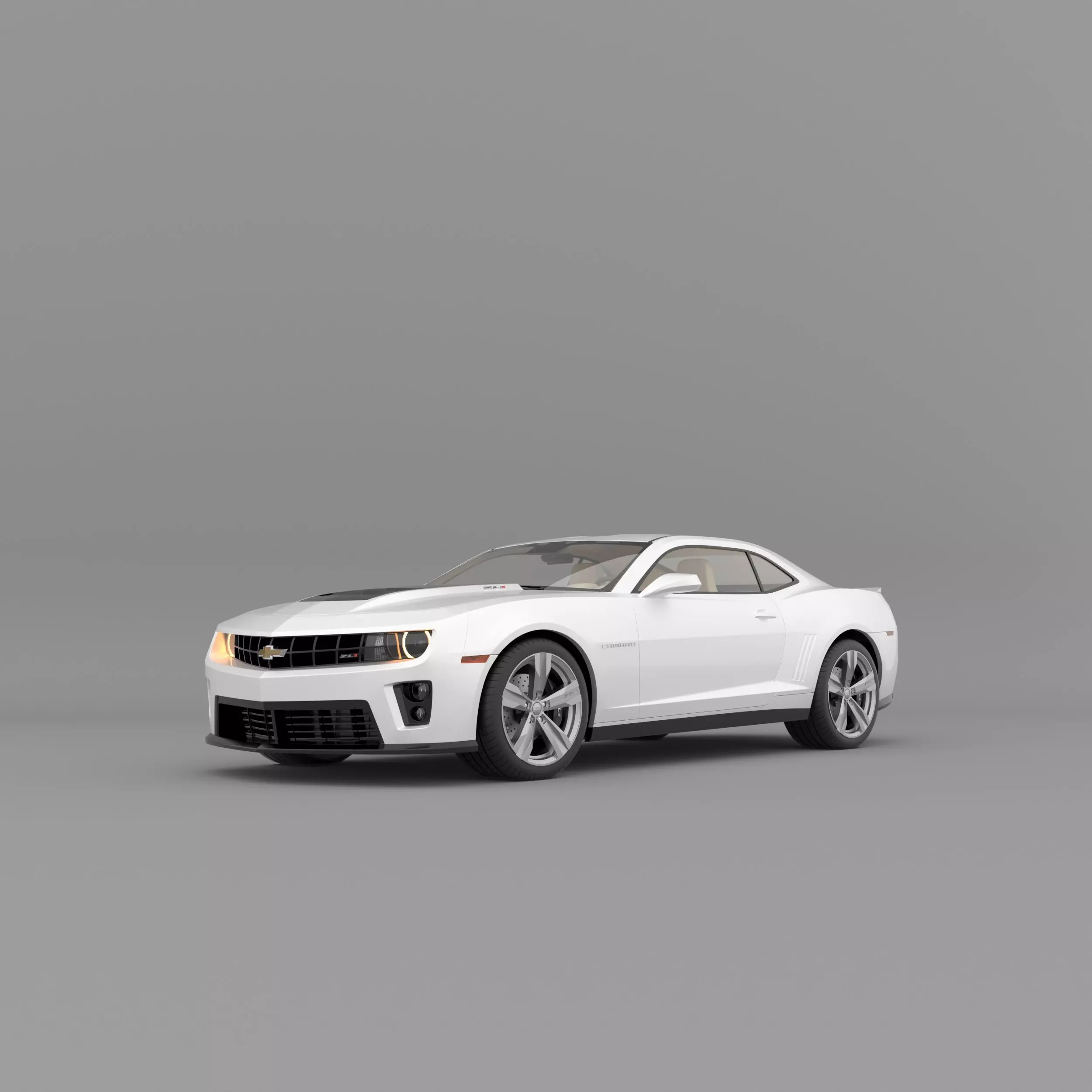 Chevrolet Camaro 2016  in high quality   Low-poly 3D model_0