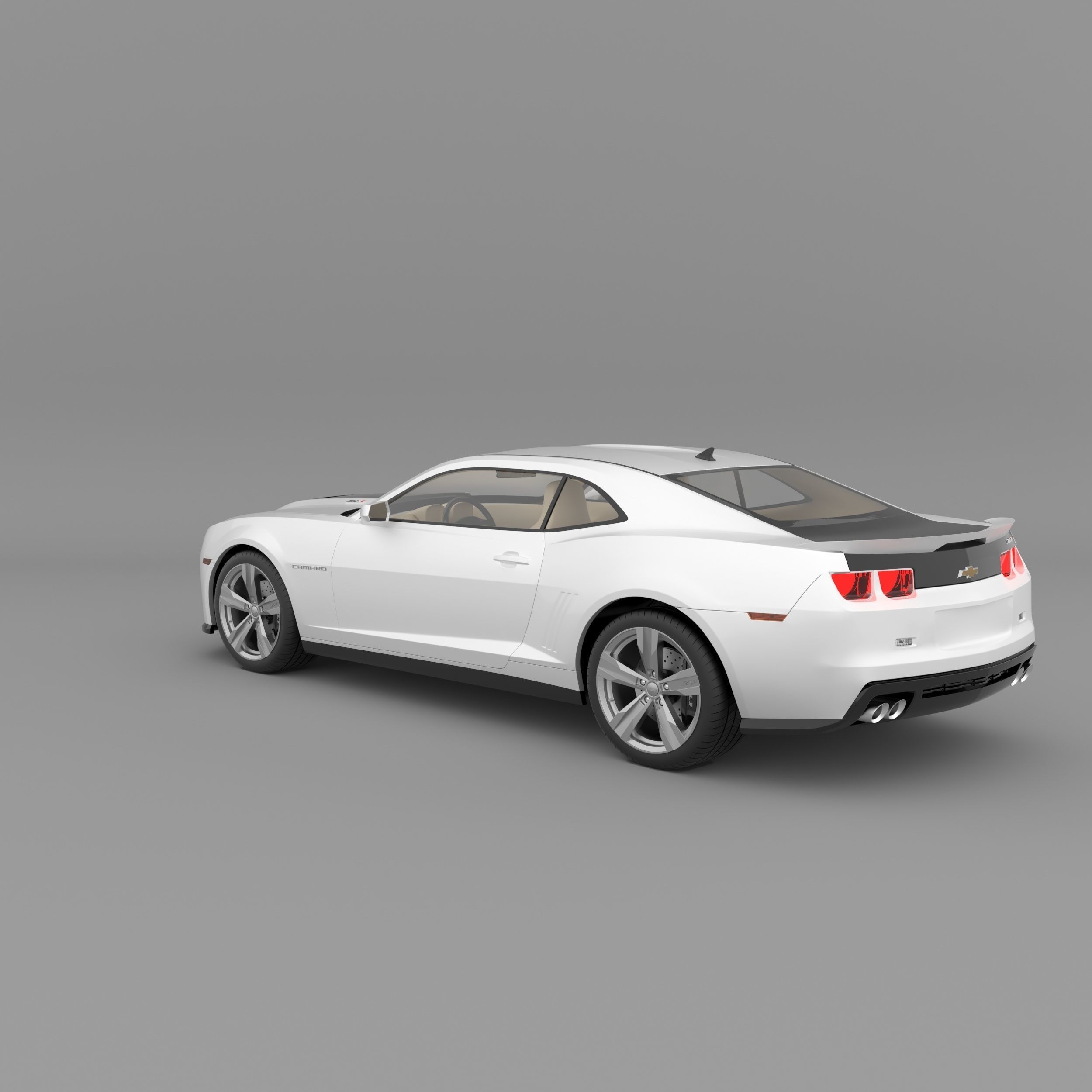 Chevrolet Camaro 2016  in high quality   Low-poly 3D model_3