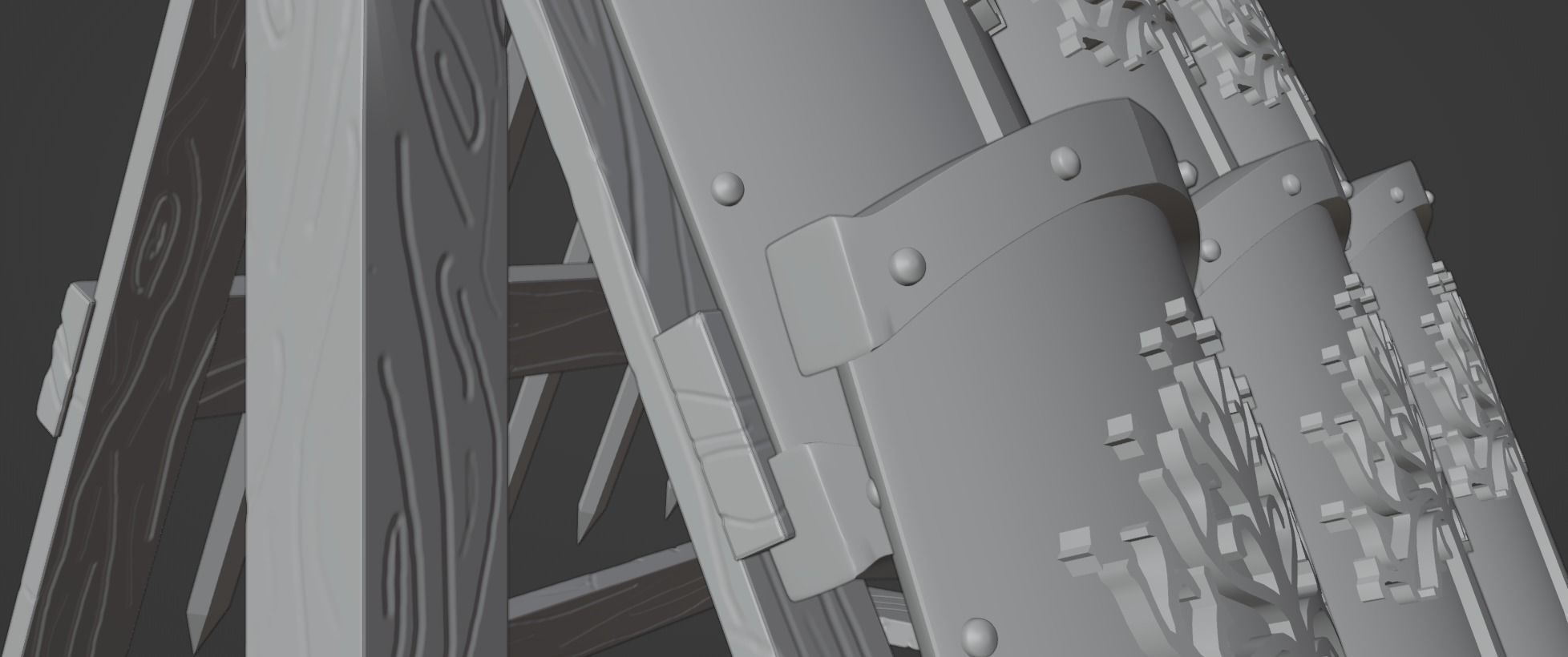 Gondor Weapon Rack 3D print model_8