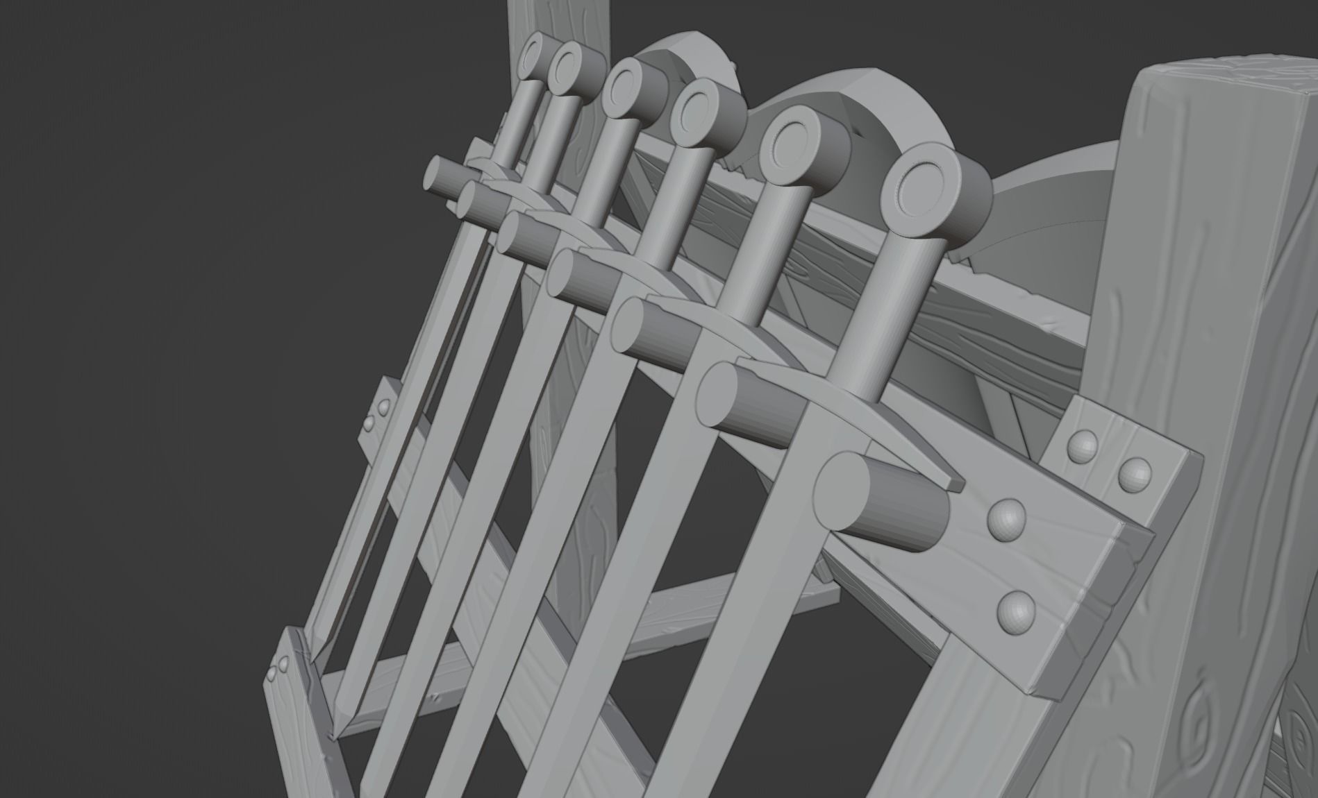 Gondor Weapon Rack 3D print model_9