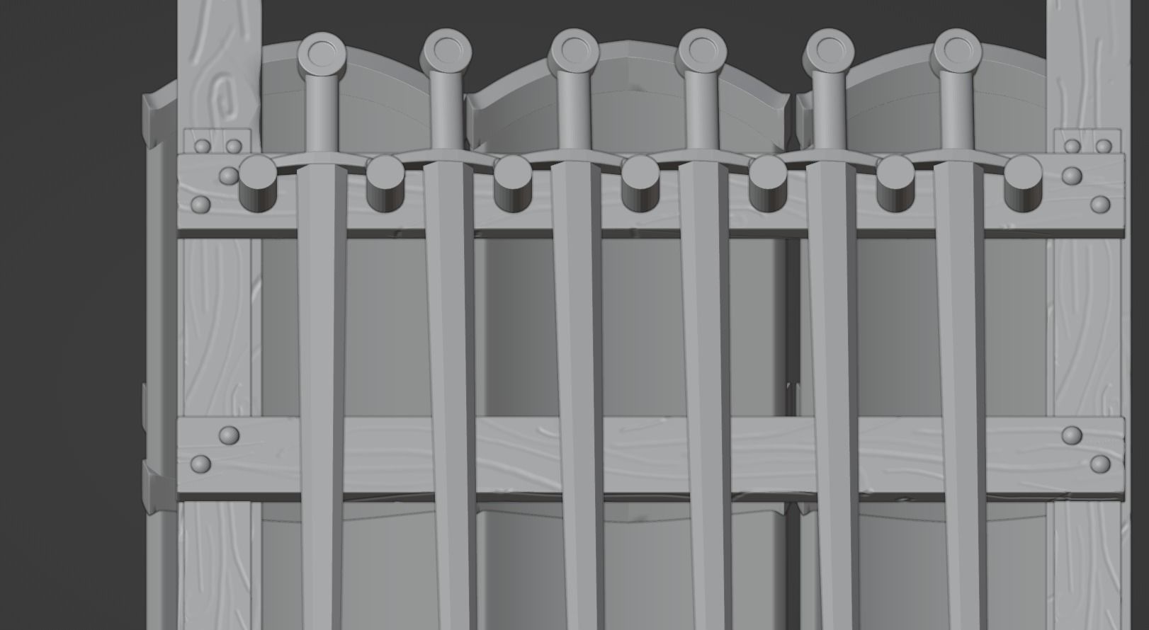 Gondor Weapon Rack 3D print model_3