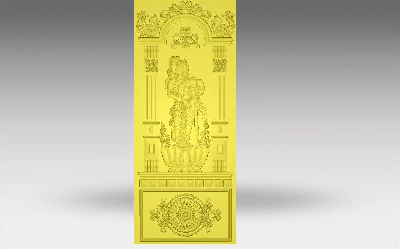 WOMAN DOOR DESIGN 3D model_0