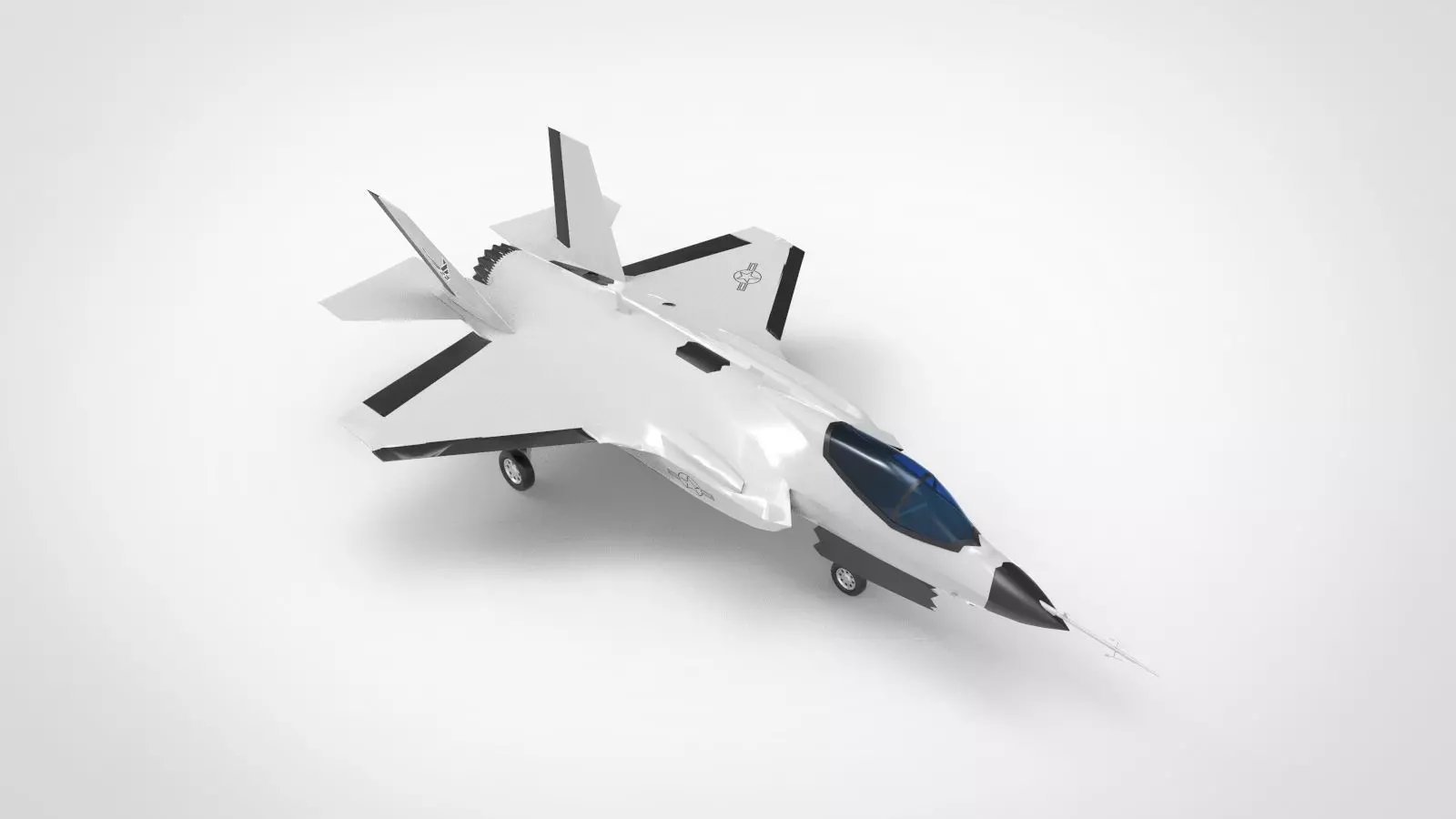 F-35 Lightning II Stealth fighter 3D model_0