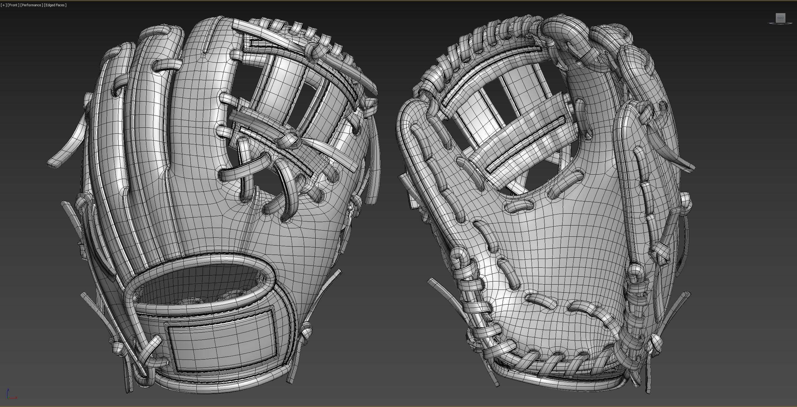Baseball Glove 3D model_8