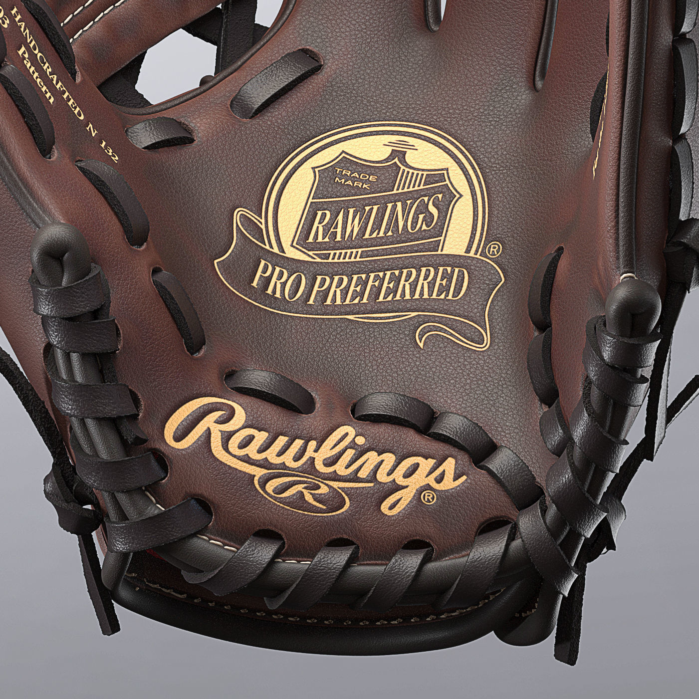 Baseball Glove 3D model_3