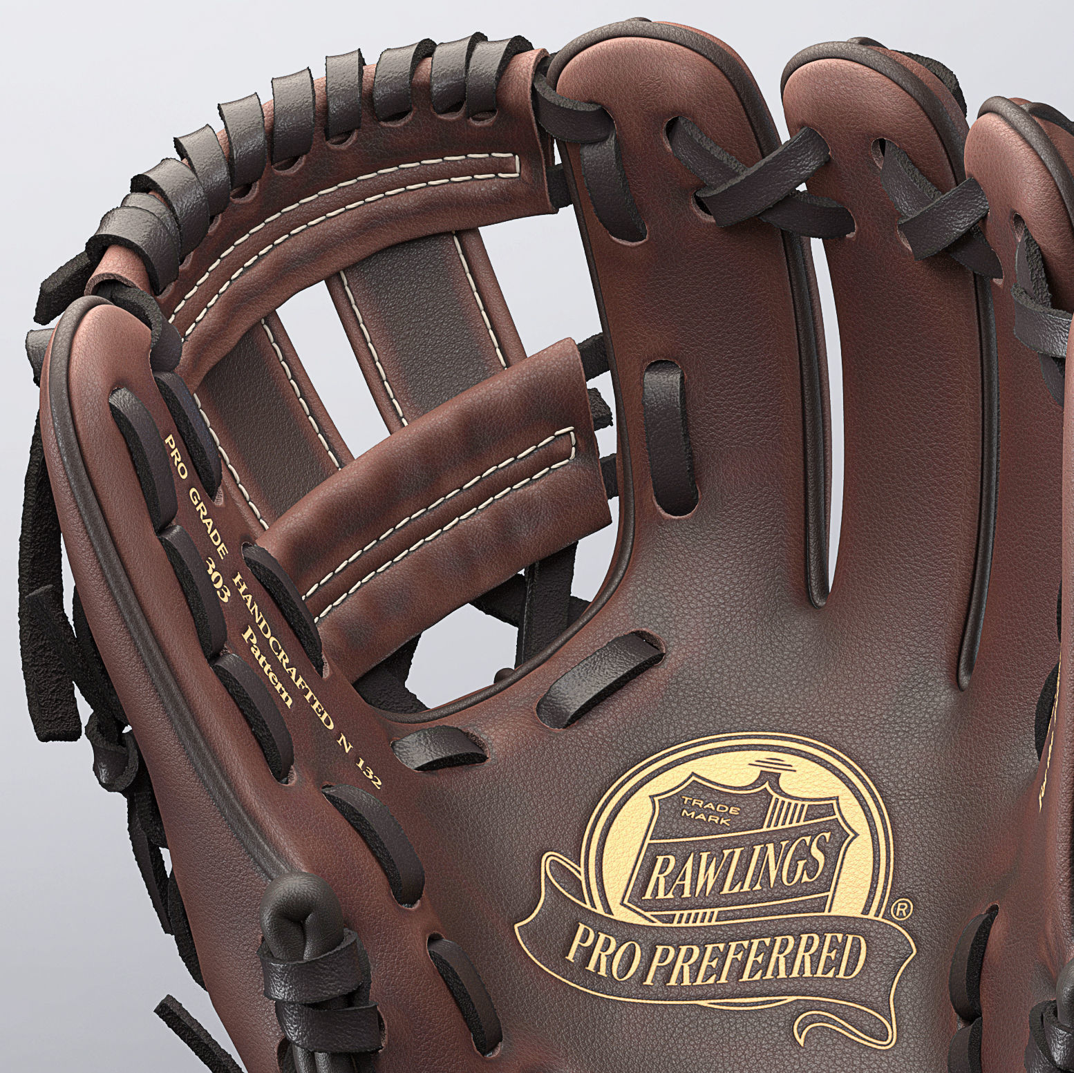 Baseball Glove 3D model_4