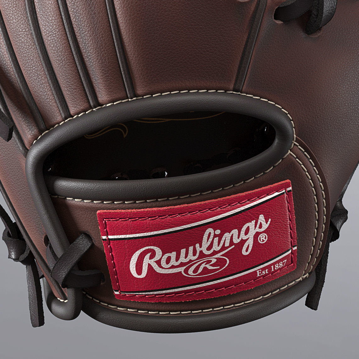 Baseball Glove 3D model_6