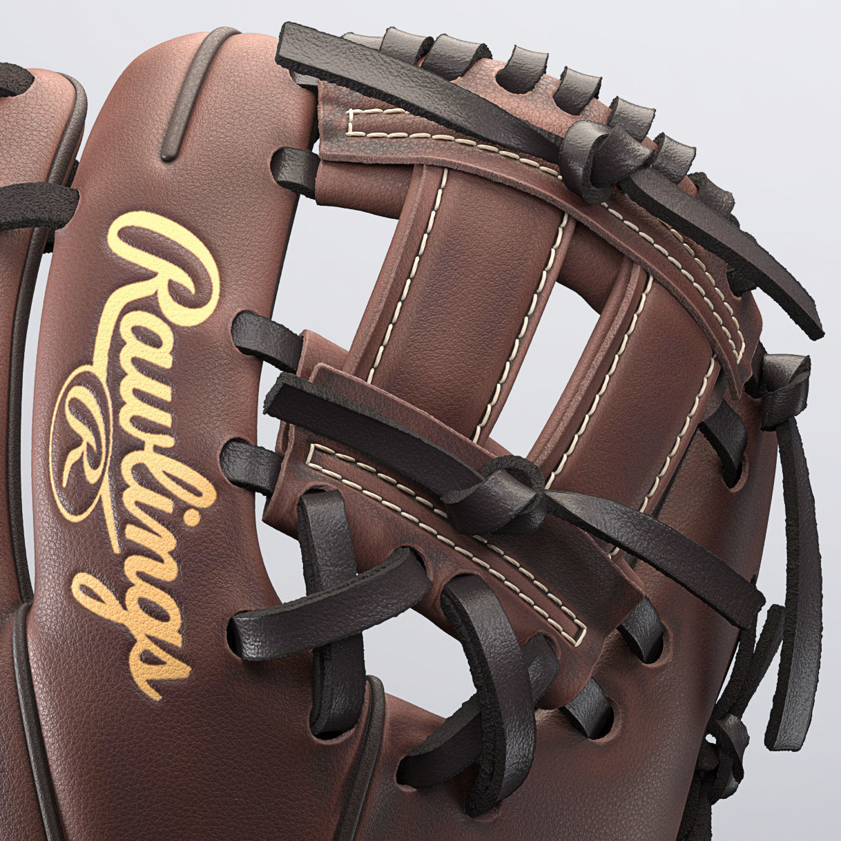 Baseball Glove 3D model_5