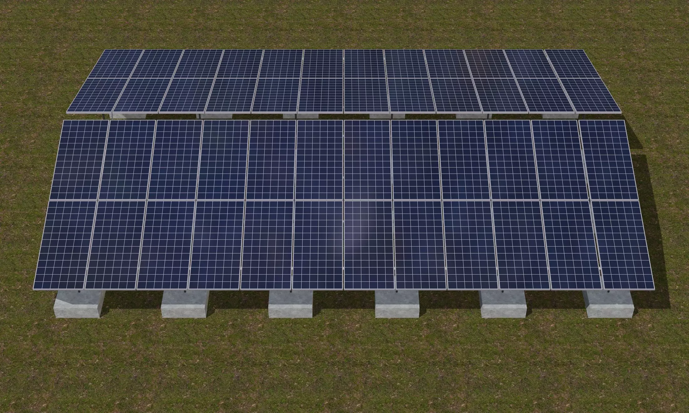 Solar panel 3D model_0