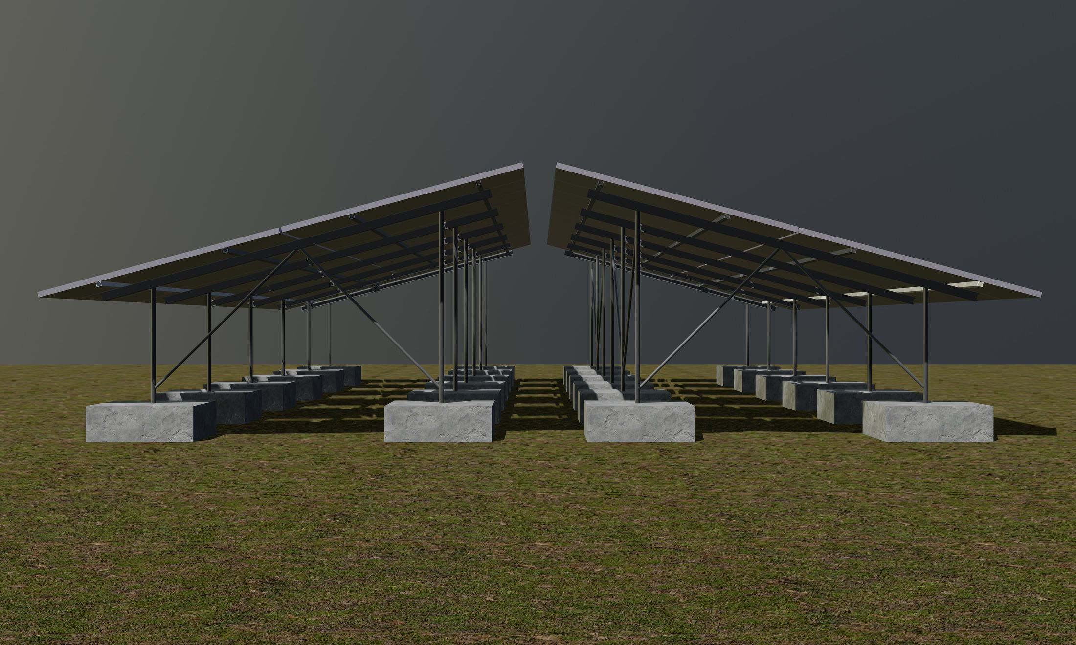 Solar panel 3D model_4