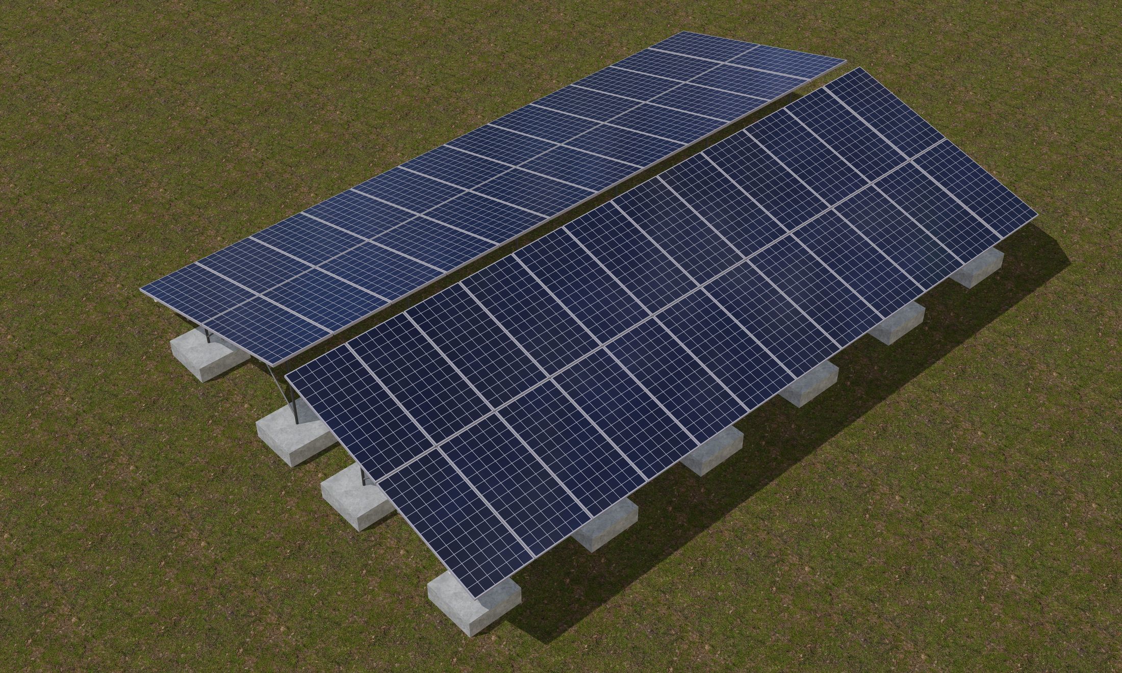 Solar panel 3D model_3