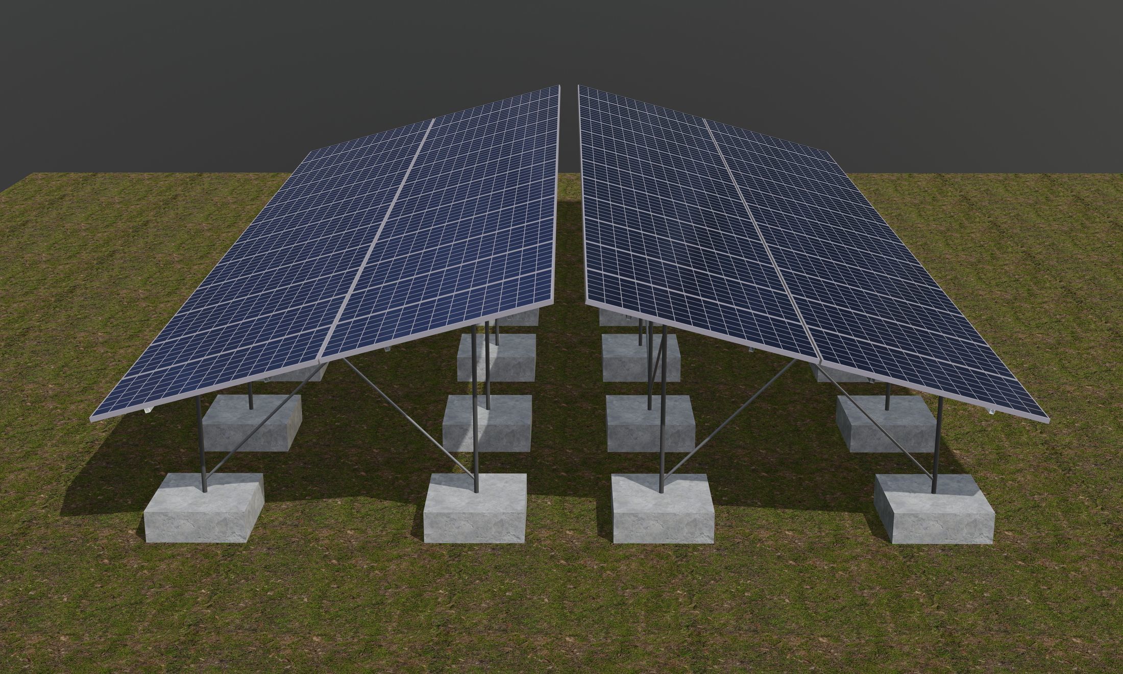Solar panel 3D model_2