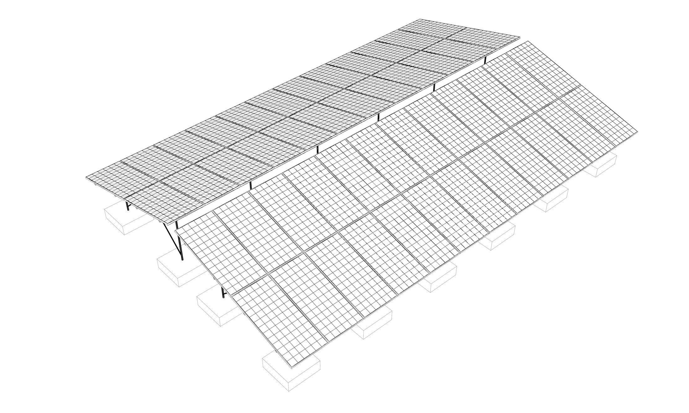 Solar panel 3D model_8